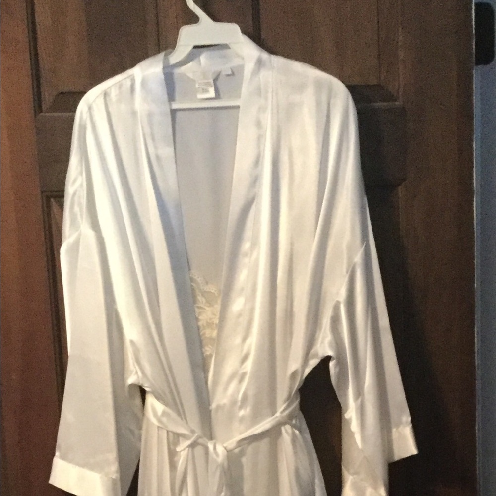 Sexy full length bridal peignoir